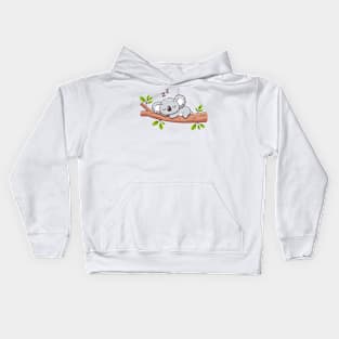 koala sleeping Kids Hoodie